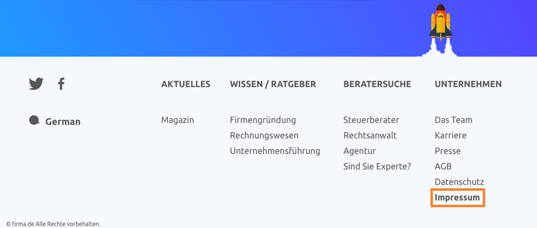 Impressum Gmbh Und Ug Pflichtangaben Muster Impressum Pdf Firma De