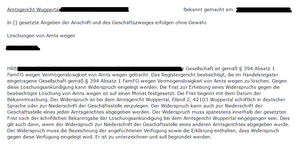 GmbH auflösen: So funktioniert die Liquidation der UG u. GmbH – firma.de