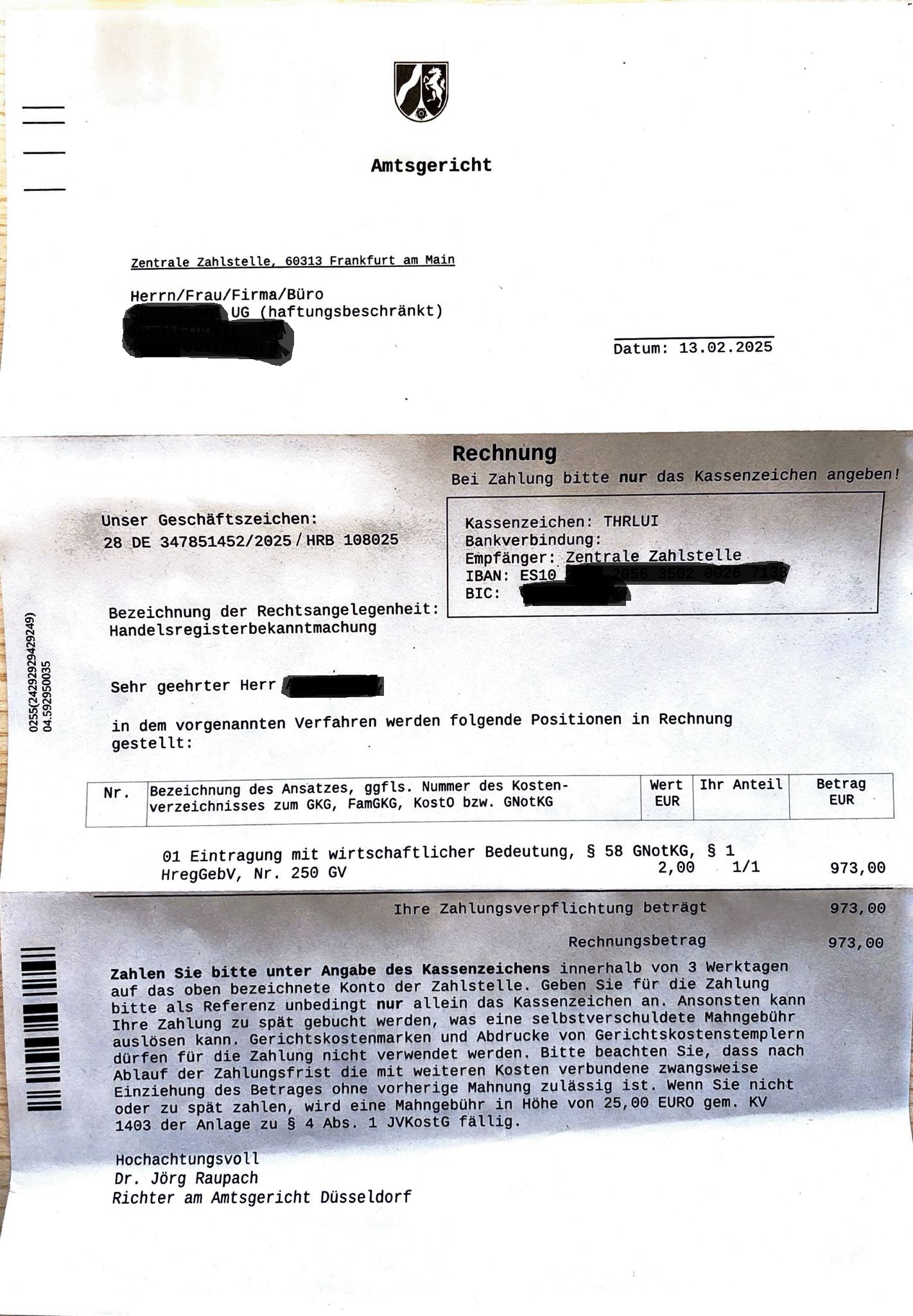 Example Scam Letter